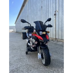 Motocicleta electrica gs1250, baterie 12v7ah, roti din spuma eva, rosu