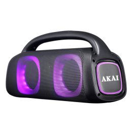 Boxa portabila Akai ABTS-100, 60W, FM, Lumini RGB, card Micro SD, USB, AUX-IN