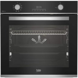 Cuptor incorporabil Beko BBIM13300XMPSEF, Electric, 72 l, Autocuratare pirolitica, FlexiCrisp, AEROperfect, RecycledNet, SteamShine Cleaning, Rafturi telescopice, SoftClose door, Grill, 3D Cooking, Clasa A+, Negru