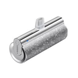 Baterie Power Bank Veger USB 5000 mah / SILVER LIPSTICK-C W0573S