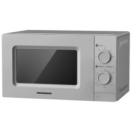 Cuptor cu microunde Heinner HMW-MD20MSL, 20 litri, 700 W, 5 trepte, mecanic, argintiu