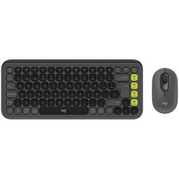 Tastatura 920-013140, Bluetooth, Layout US, Graphite + Mouse Optic, USB Wireless, Negru
