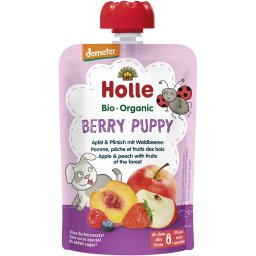Piure de mere, piersici si fructe de padure pentru copii, + 8 luni bio 100g