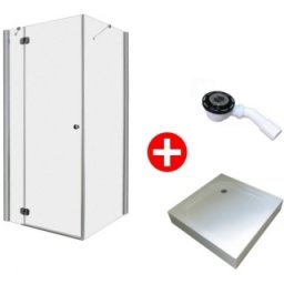 Set cabina dus patrata complet echipata Radaway Torrenta KDJ 90x90cm, stanga