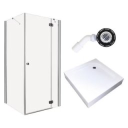 Set cabina dus patrata complet echipata Radaway Torrenta KDJ 90x90cm, dreapta