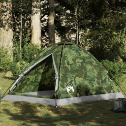 Cort de camping cupola pentru 2 persoane, camuflaj, impermeabil GartenMobel Dekor