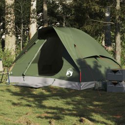 Cort camping cupola 2 persoane verde masliniu impermeabil GartenMobel Dekor
