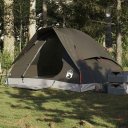 Cort de camping cupola pentru 2 persoane, maro, impermeabil GartenMobel Dekor