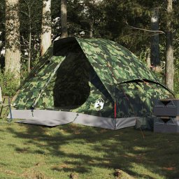 Cort de camping cupola pentru 2 persoane, camuflaj, impermeabil GartenMobel Dekor
