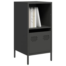 Dulap, negru, 35x39x73,5 cm, otel laminat la rece GartenMobel Dekor