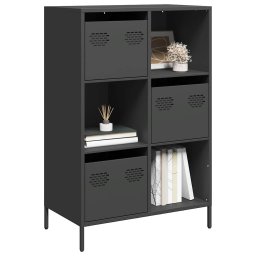 Dulap înalt, negru, 68x39x103,5 cm, otel GartenMobel Dekor