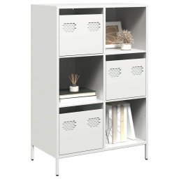 Dulap înalt, alb, 68x39x103,5 cm, otel GartenMobel Dekor
