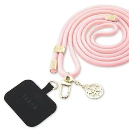 Snur telefon universal CBDY Nylon 4G Metal Charm, prindere sigura, culoare magenta