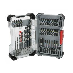 BOSCH Set mixt de 35 de accesorii pentru insurubare si gaurire in metal PRO Impact, prindere hexagon 1/4"