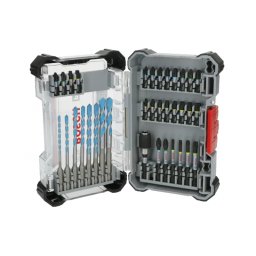BOSCH Set mixt de 35 de accesorii pentru insurubare si gaurire Multi Construction PRO Impact, prindere hexagon 1/4"