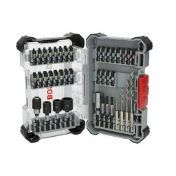 BOSCH Set mixt de 40 accesorii pentru insurubare si gaurire in lemn PRO Impact, prindere hexagon 1/4"