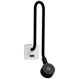 Veioza + priza de incarcare USB tip A Schneider Noua Unica NU360318