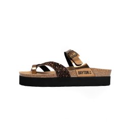 Bayton Flip-flops 'Andromac' maro deschis / maro închis