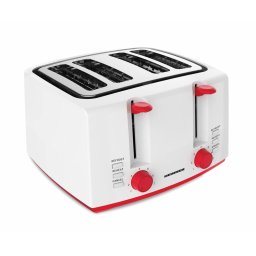 Prajitor de paine Panfette 1300 HTP-1300WHR, 1100W, 4 felii, Alb/Rosu