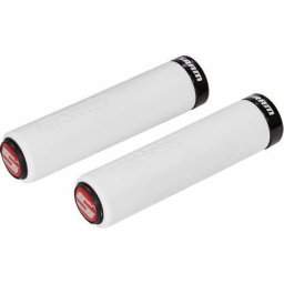 SRAM Locking Grips Foam, lungime 139mm, din spuma comfortabila, alb