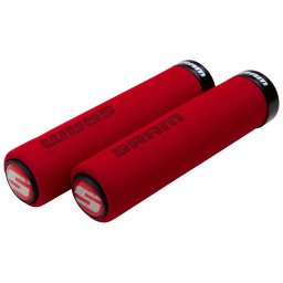 SRAM Locking Grips Foam, lungime 139mm, din spuma comfortabila, rosu