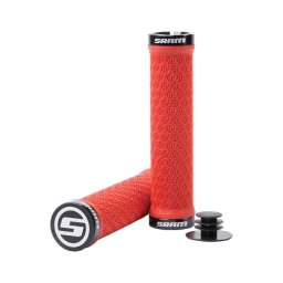 SRAM Locking Grips, lungime 139mm, silicon de inalta calitate, rosu