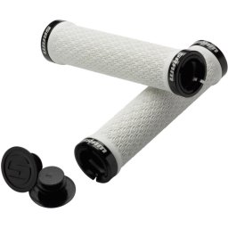 SRAM Locking Grips, lungime 139mm, silicon de inalta calitate, alb