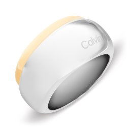 Calvin Klein Inel distinctiv bicolor de damă Refine 35000615 56 mm