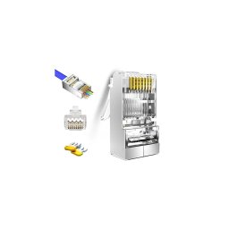 Mufa FTP CAT5E RJ45 Pass Trough ( set 100 buc )