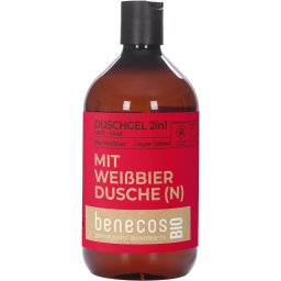 Gel de dus 2 in 1 pentru par si corp cu bere de grau bio 500ml