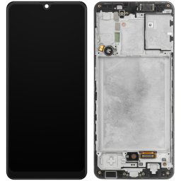 Piese si componente Display - Touchscreen Samsung Galaxy A31 A315, Cu Rama, Negru, Service Pack GH82-22761A