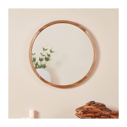 Oglindă de perete Eglo 425038 BANI d. 70 cm maro