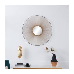 Oglindă de perete Eglo 425033 ESASHI d. 76 cm auriu/negru