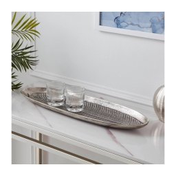 Tavă decorativă Eglo 427005 FORLEYET 16,5x54 cm argintiu
