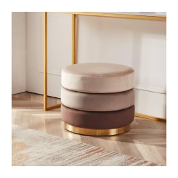 Taburet Eglo 424132 MASHIKE 42,5x50 cm maro/auriu