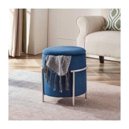 Taburet Eglo 424137 MASHIKE 46x41 cm albastru/crom