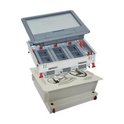 Doză de pardoseală pentru beton 18 module (9 dispozitive 45x45)