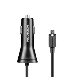 Universal Fast Charging USB with Micro USB Cable + USB Slot 2.4A 17.5W Negru