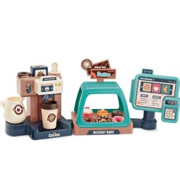 Set 3in1, aparat de cafea, cofetarie si casa de marcat,coffe shop