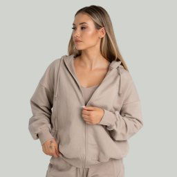 STRIX Hanorac pentru femei Zip Taupe L
