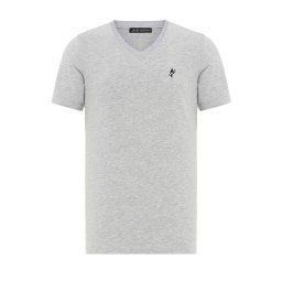 Jacey Quinn Tricou gri / negru