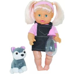 Bambolina: Păpușa Nena cu cățeluș - 36 cm