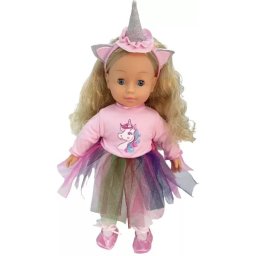 Bambolina: Molly păpușa care vorbește maghiară cu coarne de unicorn - 40 cm