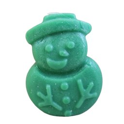 Lumanare om de zapada verde 8 cm