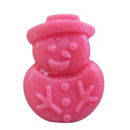 Lumanare om de zapada rosu 8 cm