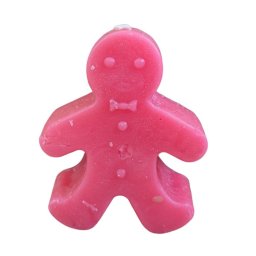 Lumanare om de turta dulce rosu 7 cm