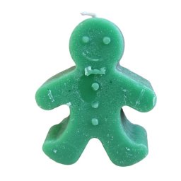 Lumanare om de turta dulce verde 7 cm