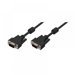 CABLU video LOGILINK, VGA (T) la VGA (T), 1.8m, dublu ecranat, negru, CV0001