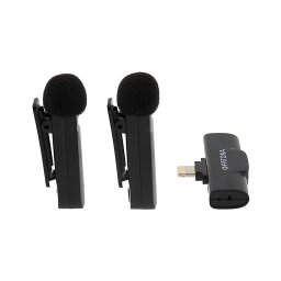 SET 2x microfon fără fir cu clemă PATONA pentru dispozitive iPhone USB-C 5V