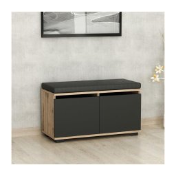 Pantofar DRAGO 42x80 cm negru/nuc